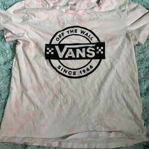 light pink vans tshirt size medium